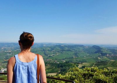 Overlooking the hills of Barolo